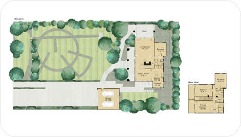 Floor plan overview with room boundaries