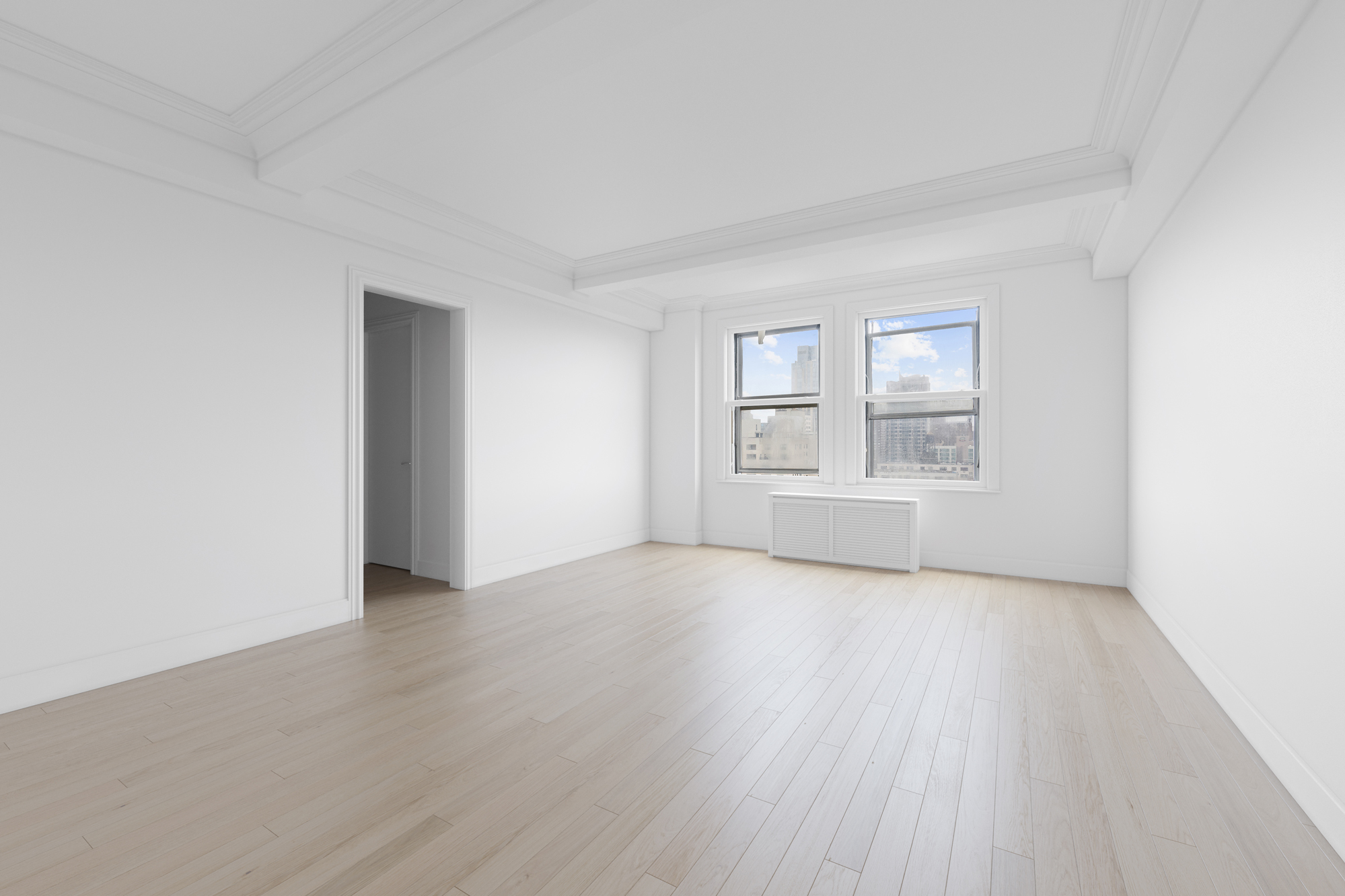 Decluttered living room after editing